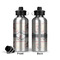 Cats in Love Aluminum Water Bottle - Front and Back