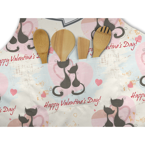 Cats in Love Apron - Pocket Detail with Props