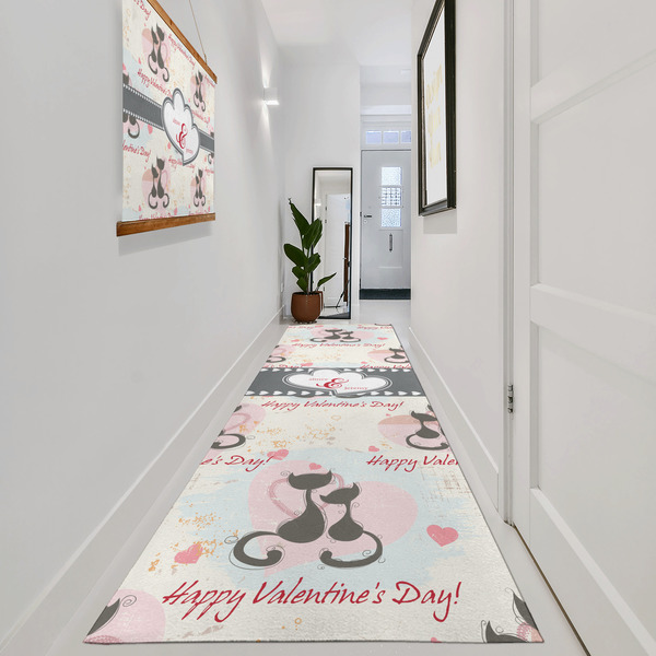 Cats in Love Area Rug Sizes - In Context (vertical)