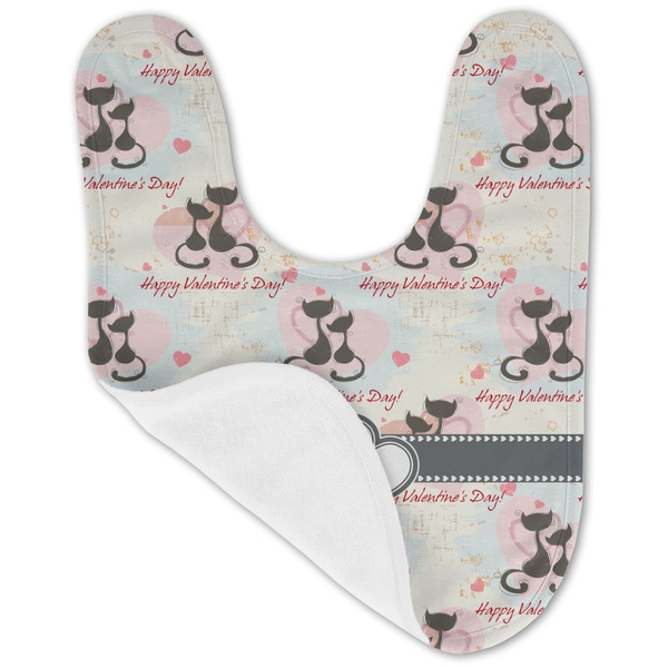 Cats in Love Baby Bib - AFT folded