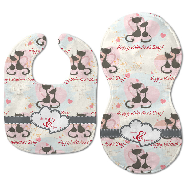 Cats in Love Baby Bib & Burp Set - Approval (new bib & burp)