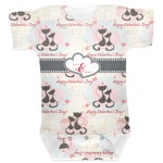 Cats in Love Baby Bodysuit 0-3 (Personalized)
