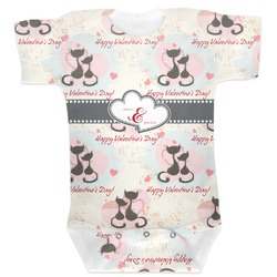 Cats in Love Baby Bodysuit (Personalized)