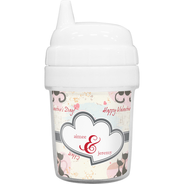 Custom Cats in Love Baby Sippy Cup (Personalized)