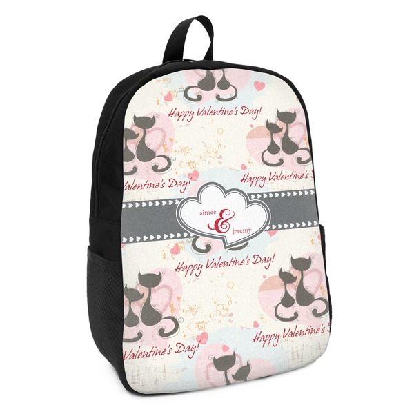Custom Cats in Love Kids Backpack (Personalized)