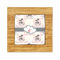 Cats in Love Bamboo Trivet with 6" Tile - FRONT