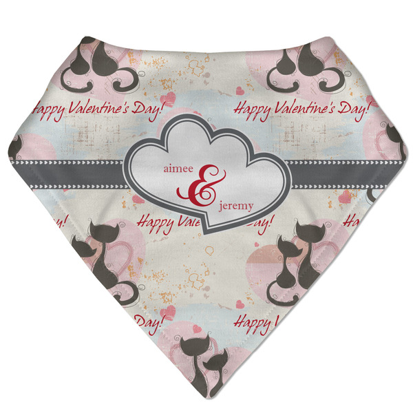 Custom Cats in Love Bandana Bib (Personalized)