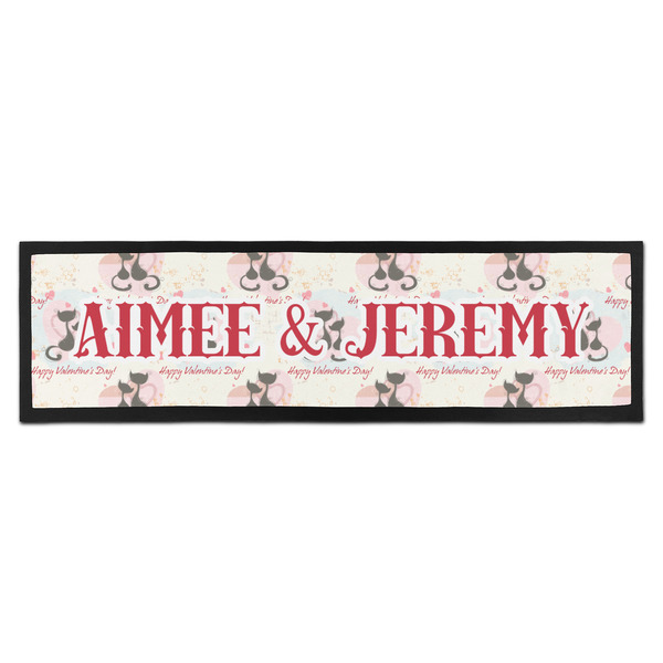 Custom Cats in Love Bar Mat - Large (Personalized)