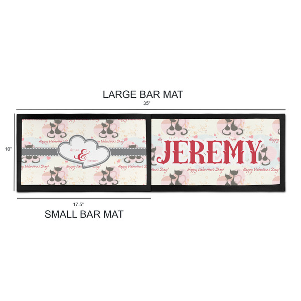Cats in Love Bar Mats - Sizing Chart