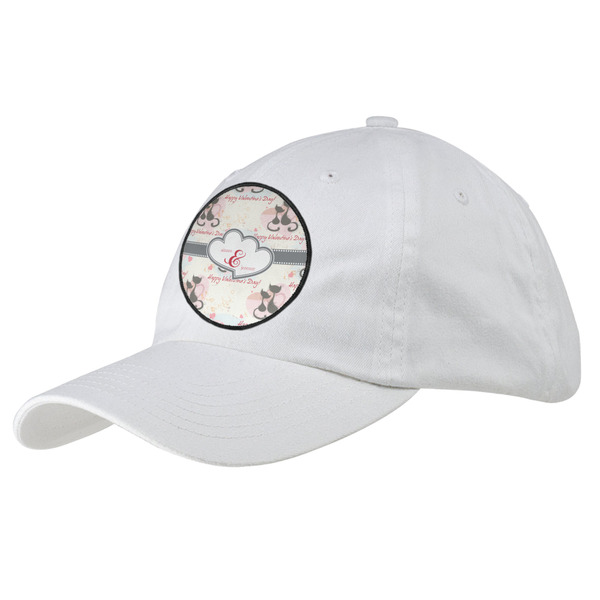 Custom Cats in Love Baseball Cap - White (Personalized)