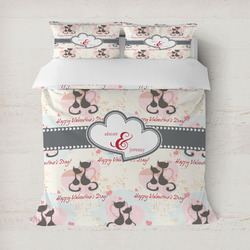 Cats in Love Duvet Cover (Personalized)