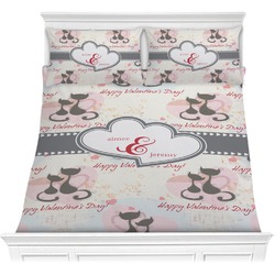 Cats in Love Comforters (Personalized)