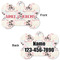 Cats in Love Bone Shaped Dog Tag - Front & Back