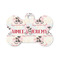 Cats in Love Bone Shaped Dog ID Tag - Small (Personalized)