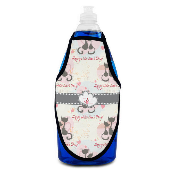 Cats in Love Bottle Apron - Soap - FRONT