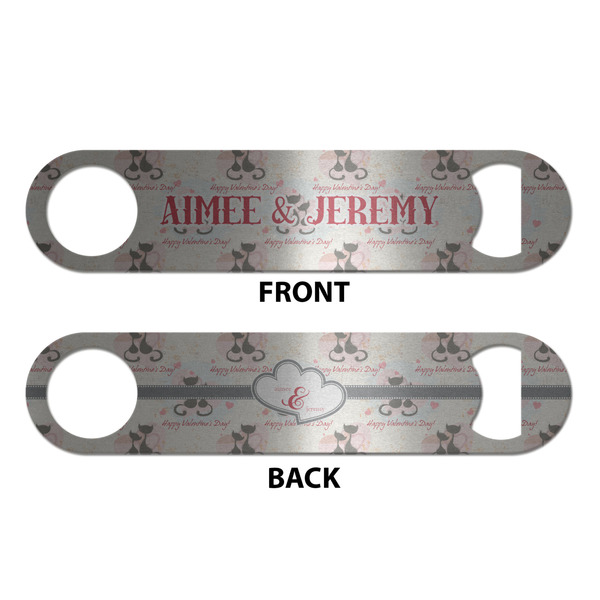 Cats in Love Bottle Opener - Front & Back