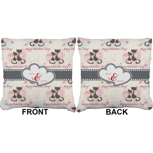 Cats in Love Burlap Pillow Approval