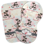 Cats in Love Burp Cloth (Personalized)