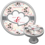 Cats in Love Cabinet Knob (Personalized)