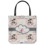 Cats in Love Canvas Tote Bag - Small - 13"x13" (Personalized)