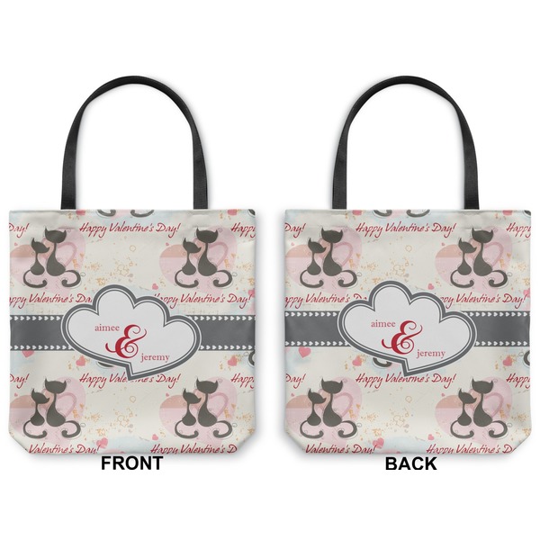 Cats in Love Canvas Tote - Front and Back