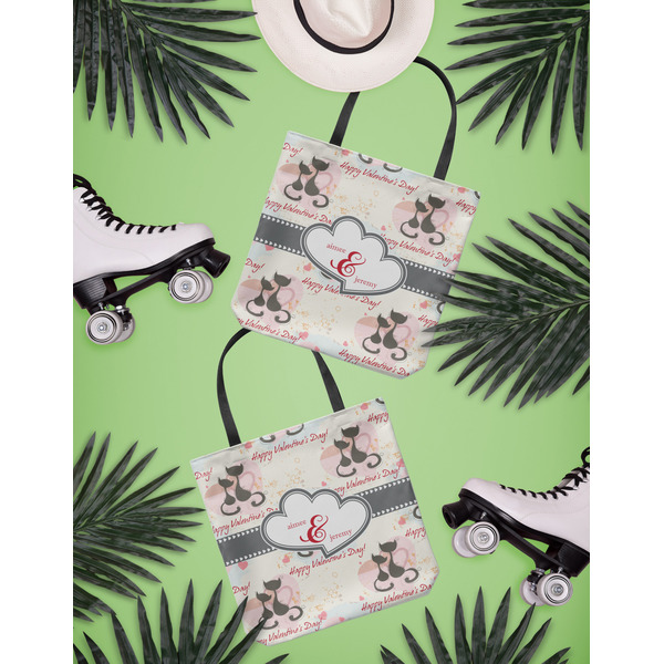 Cats in Love Canvas Tote Lifestyle Front and Back