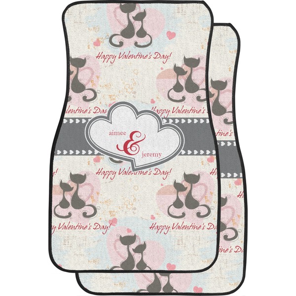 Custom Cats in Love Car Floor Mats (Personalized)