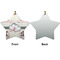 Cats in Love Ceramic Flat Ornament - Star Front & Back (APPROVAL)