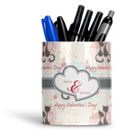 Cats in Love Ceramic Pen Holder