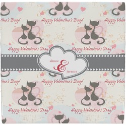 Cats in Love Ceramic Tile Hot Pad (Personalized)
