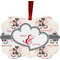 Cats in Love Christmas Ornament (Front View)