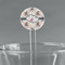 Cats in Love 7" Round Plastic Stir Sticks - Clear (Personalized)