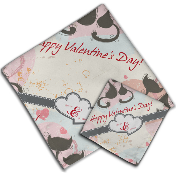 Cats in Love Cloth Napkins - Personalized Lunch & Dinner (PARENT MAIN)