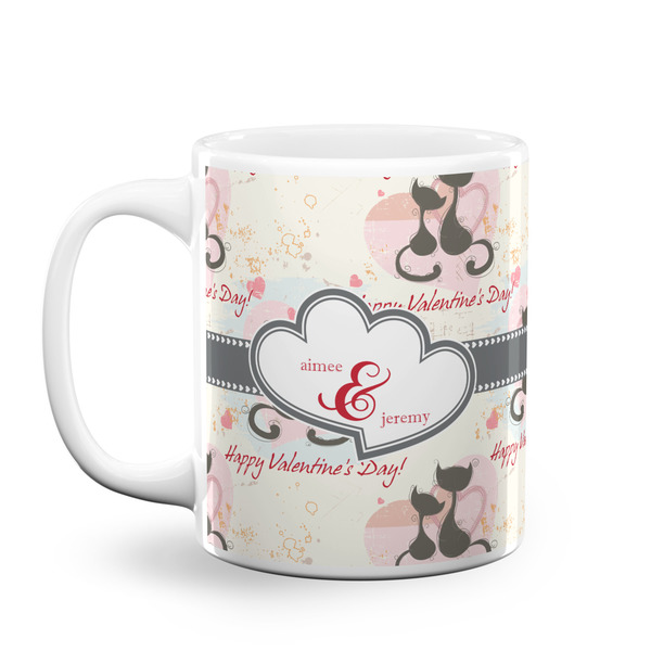 Custom Cats in Love Coffee Mug (Personalized)