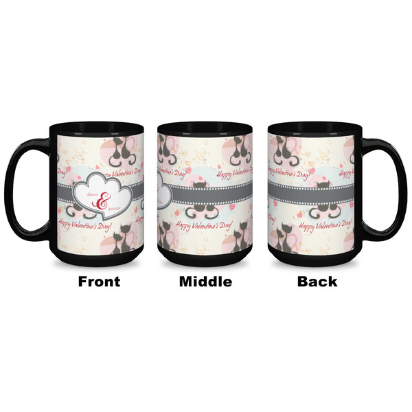 Cats in Love Coffee Mug - 15 oz - Black APPROVAL