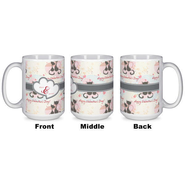 Cats in Love Coffee Mug - 15 oz - White APPROVAL