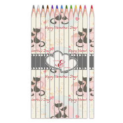 Cats in Love Colored Pencils (Personalized)