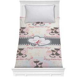 Cats in Love Comforter - Twin (Personalized)