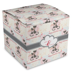 Cats in Love Cube Favor Gift Boxes (Personalized)
