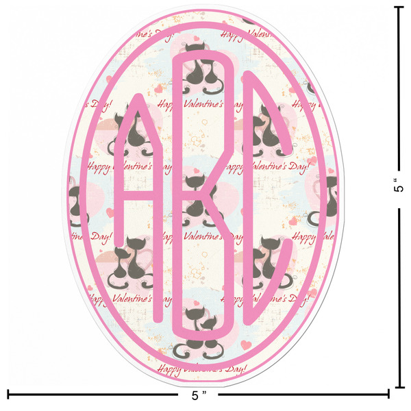 Cats in Love Custom Shape Iron On Patches - L - APPROVAL