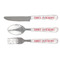 Cats in Love Cutlery Set - FRONT