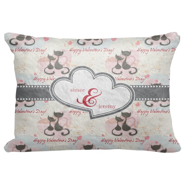 Custom Cats in Love Decorative Baby Pillowcase - 16"x12" (Personalized)