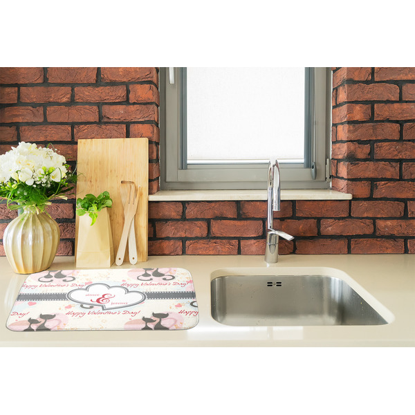 Cats in Love Dish Drying Mat - LIFESTYLE 2