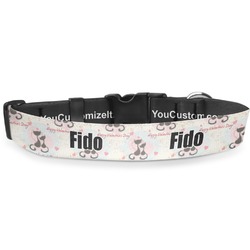 Cats in Love Deluxe Dog Collar (Personalized)