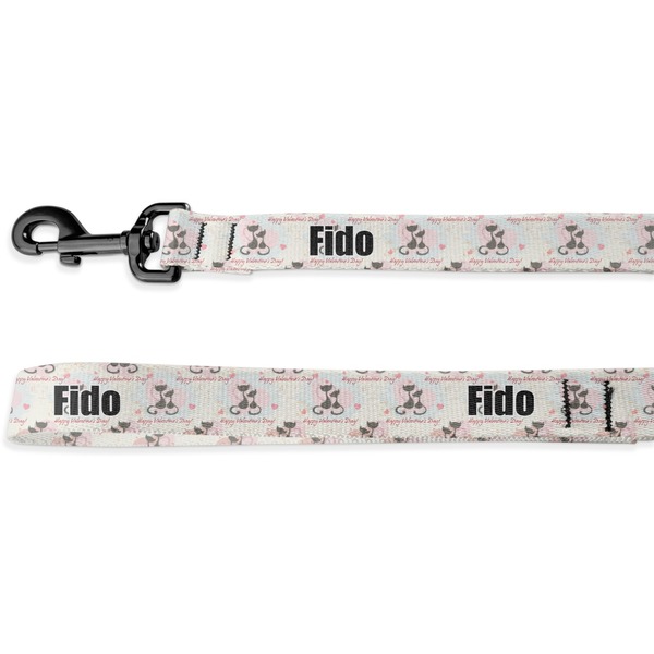 Custom Cats in Love Dog Leash - 6 ft (Personalized)