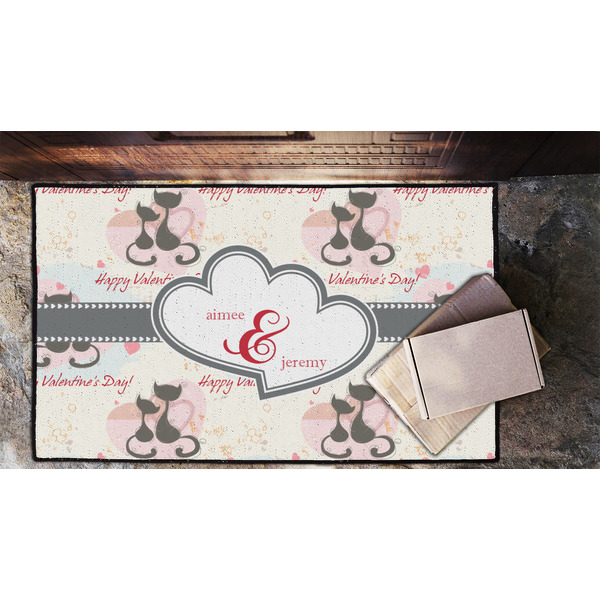 Cats in Love Door Mat - LIFESTYLE (Lrg)