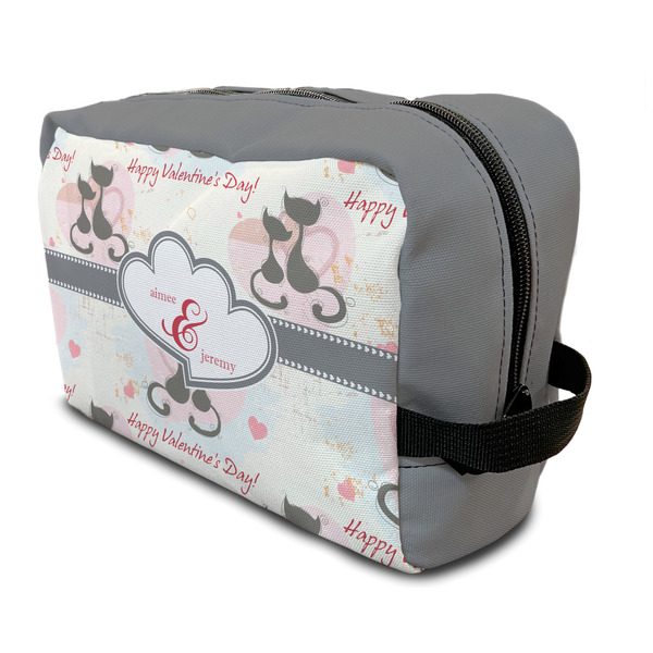 Custom Cats in Love Toiletry Bag / Dopp Kit (Personalized)