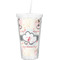 Cats in Love Double Wall Tumbler with Straw (Personalized)