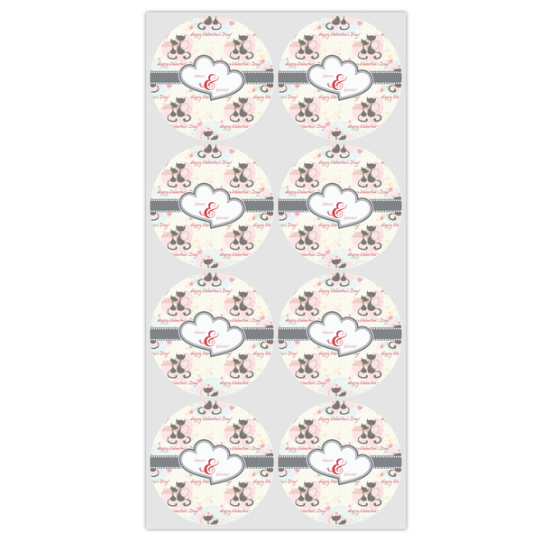 Cats in Love Drink Topper - Medium - Set of 12