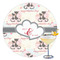 Cats in Love Printed Drink Topper - 3.5" (Personalized)